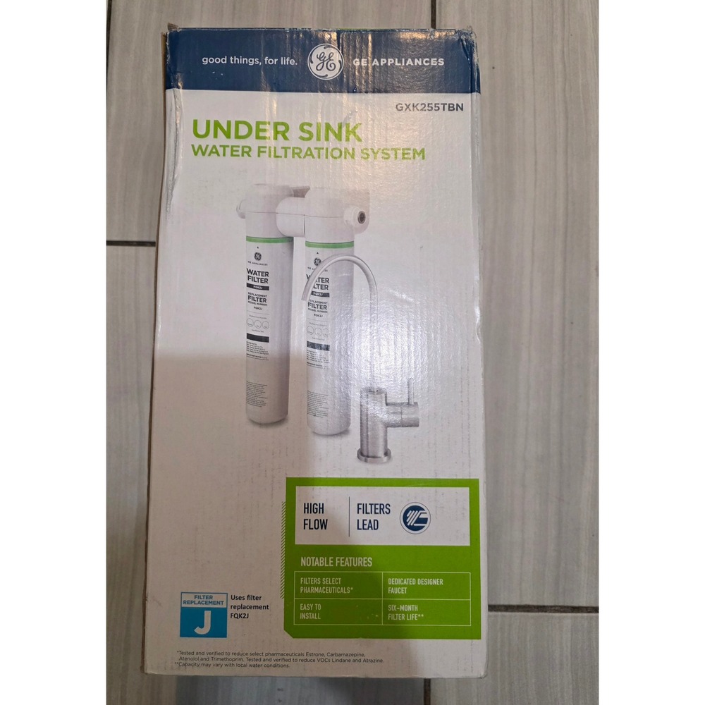 GE Under Sink‎ Dual Stage Water Filtration System with Faucet GXK255TBN